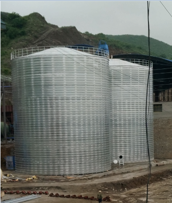 伊宁县粮食钢板仓的安装全过程不用热焊接